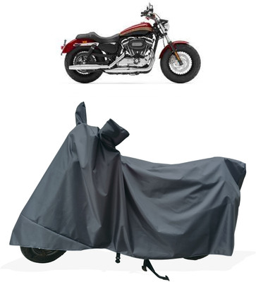 Tricway Two Wheeler Cover for Harley Davidson(1200 Custom, Grey)