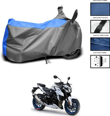 DeepShakshi AUTOMOTIVE Two Wheeler Cover for Suzuki(GSX, Grey, Blue)