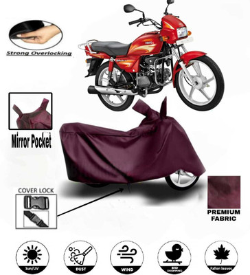 DeepShakshi AUTOMOTIVE Waterproof Two Wheeler Cover for Hero(Splendor Plus, Maroon)