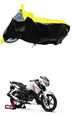 VESMEI Two Wheeler Cover for TVS(Apache RTR 180, Yellow)