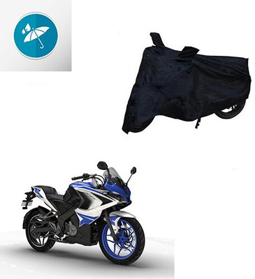 MMSSTAR Waterproof Two Wheeler Cover for Bajaj(Pulsar RS 200, Black)