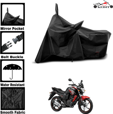 KEDIT Two Wheeler Cover for Universal For Bike(FZ-S, Black)