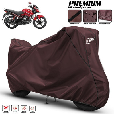xodi Waterproof Two Wheeler Cover for Hero(Glamour i3s, Maroon, Black)