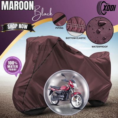 xodi Waterproof Two Wheeler Cover for Bajaj(Platina, Maroon, Black)
