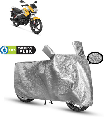 CODOKI Waterproof Two Wheeler Cover for Hero(Passion, Silver)