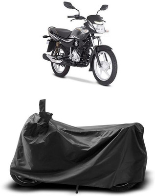 KEDIT Two Wheeler Cover for Bajaj(Platina 100 BS6, Black)