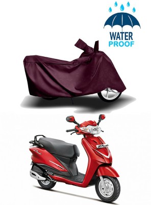 Genipap Waterproof Two Wheeler Cover for Hero(Duet 125CC, Maroon)