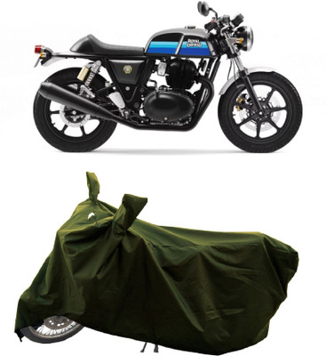 GROFATIK Two Wheeler Cover for Royal Enfield(Continental GT, Green)