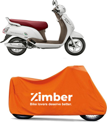 APNEK Two Wheeler Cover for Suzuki(Access 125, Orange)