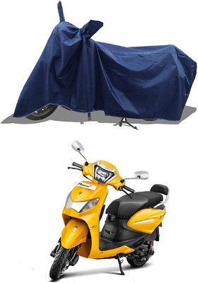 KEDIT Two Wheeler Cover for Hero(Pleasure+ 110, Blue)