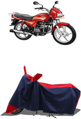 SUGASHRI Waterproof Two Wheeler Cover for Hero(Splendor Plus, Red, Blue)