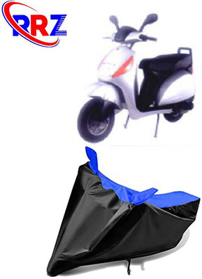 RRZ Waterproof Two Wheeler Cover for Bajaj(Fusion, Black, Blue)