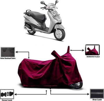 AASHTIK MART Two Wheeler Cover for Hero(Duet VX 110CC, Maroon)