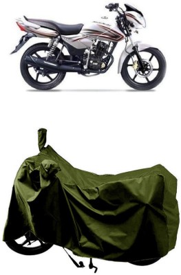 SUGASHRI Waterproof Two Wheeler Cover for TVS(Phoenix 125, Green)