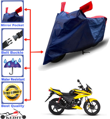 KEDIT Two Wheeler Cover for Honda(Stunner CBF, Red, Blue)