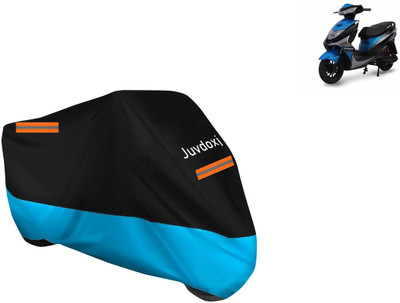 Juvdoxj Waterproof Two Wheeler Cover for Ampere(REO, Blue)