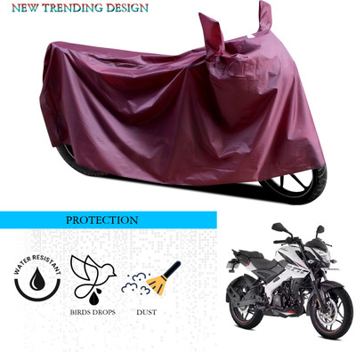 ANTHUB Waterproof Two Wheeler Cover for Bajaj(Pulsar NS 200, Maroon)
