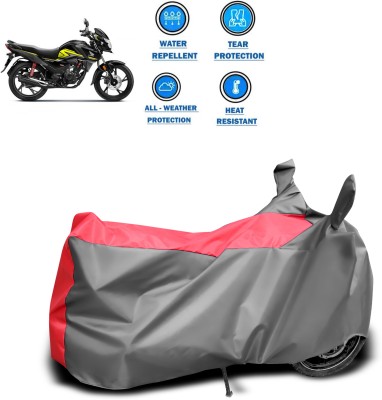 DeepShakshi AUTOMOTIVE Two Wheeler Cover for Honda(SP 125, Red, Grey)