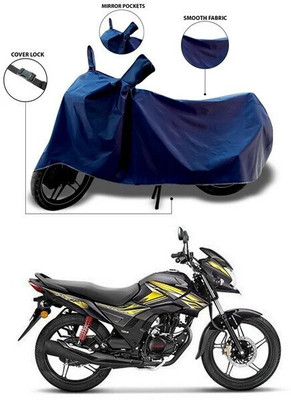 ANTHUB Two Wheeler Cover for Honda(CB Shine SP, Blue)