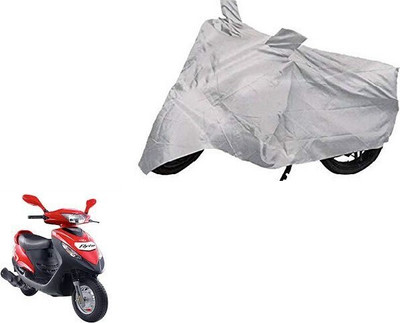 CORASS Two Wheeler Cover for Mahindra(Flyte, Silver)