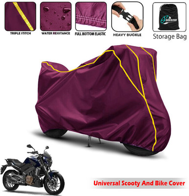AUTOBIRSA Two Wheeler Cover for Bajaj(Dominar, Maroon)