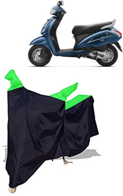 Amexride Two Wheeler Cover for Honda(Activa 3G, Black, Green)