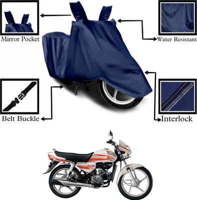 DeepShakshi AUTOMOTIVE Two Wheeler Cover for Hero(CD deluxe, Blue)