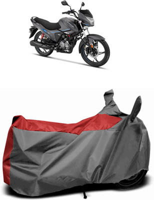 MMSSTAR Waterproof Two Wheeler Cover for Hero(Glamour Programmed FI, Red, Grey)