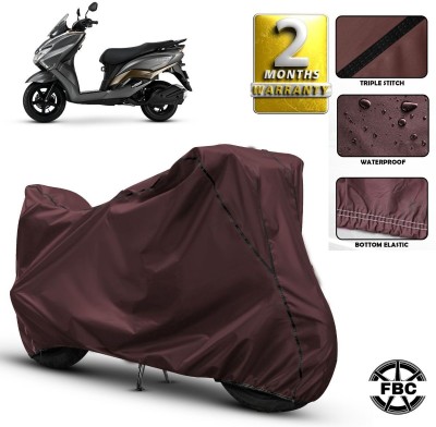 AUTOCAD Waterproof Two Wheeler Cover for Suzuki(Burgman Electric, Maroon)