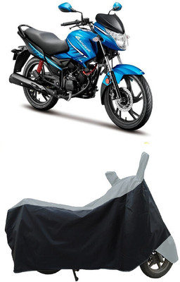 Coxtor Waterproof Two Wheeler Cover for Hero(Glamour i3s BS6, Grey)