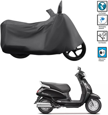 GOSHIV-car and bike accessories Waterproof Two Wheeler Cover for Suzuki(Access 125, Grey)