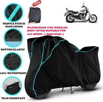 OliverX Waterproof Two Wheeler Cover for Bajaj(Avenger Cruise 220 BS6, Black)