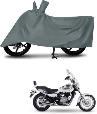 DeepShakshi AUTOMOTIVE Waterproof Two Wheeler Cover for Bajaj(Avenger Cruise 220 BS6, Grey)