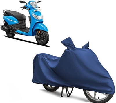 KEDIT Two Wheeler Cover for Hero(Pleasure+ 110, Blue)