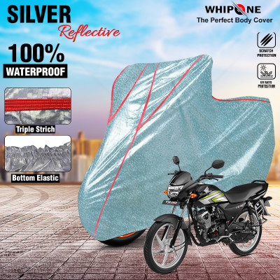 Whipone Waterproof Two Wheeler Cover for Honda(CD 110 Dream, Silver)