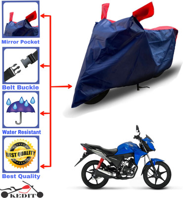 KEDIT Two Wheeler Cover for Honda(CB Twister, Red, Blue)