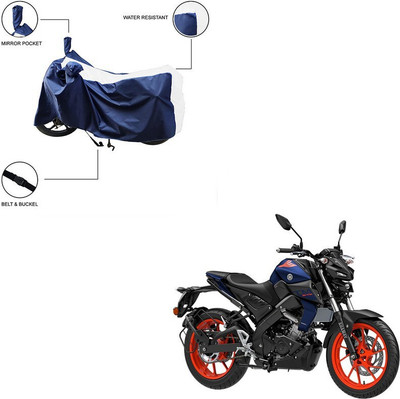 Furnish Flow Two Wheeler Cover for Yamaha(MT-15, White)