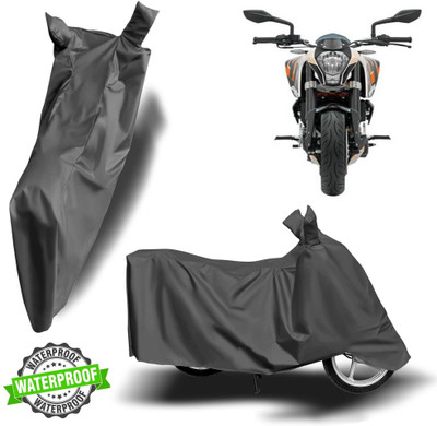 ROYAL AUTO MART Waterproof Two Wheeler Cover for KTM(390 Adventure, Grey)