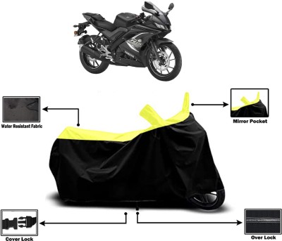 Amexride Two Wheeler Cover for Yamaha(YZF R15 V3.0, Yellow)