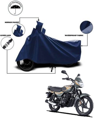 Aamaya Store Waterproof Two Wheeler Cover for Bajaj(CT100, Blue)