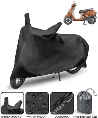 HMS Two Wheeler Cover for Honda(Jupiter, Black)