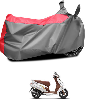 PAGORA Waterproof Two Wheeler Cover for Hero(Maestro Electric, Grey, Red)