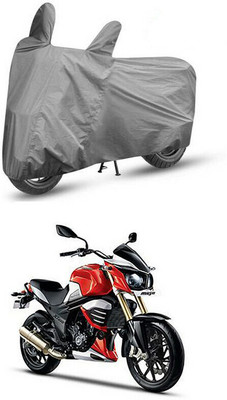 MMSSTAR Waterproof Two Wheeler Cover for Mahindra(Mojo, Grey)