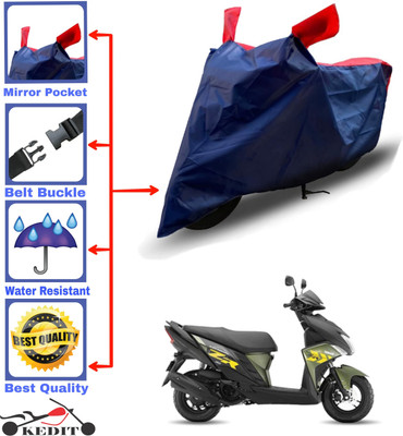 KEDIT Two Wheeler Cover for Yamaha(Ray ZR, Red, Blue)