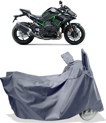 Amexride Two Wheeler Cover for Kawasaki(ZH2 BS6, Grey)