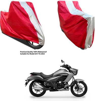 AutoGalaxy Waterproof Two Wheeler Cover for TVS(Intruder 250, Silver, Red)