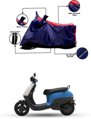 MMSSTAR Waterproof Two Wheeler Cover for Ola(Scooty, Red, Blue)