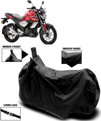 MMSSTAR Waterproof Two Wheeler Cover for Yamaha(FZ S V3.0 FI, Black)