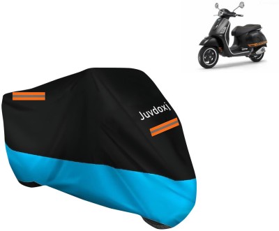 Juvdoxj Waterproof Two Wheeler Cover for Vespa(GTS Super 300, Blue)