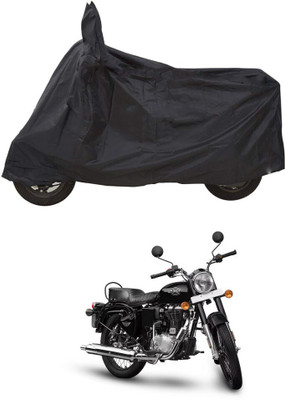 CODOKI Waterproof Two Wheeler Cover for Royal Enfield(Bullet 350 New BS6, Black)